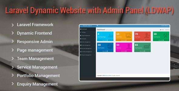 Laravel Dynamic Website with Admin Panel (LDWAP)