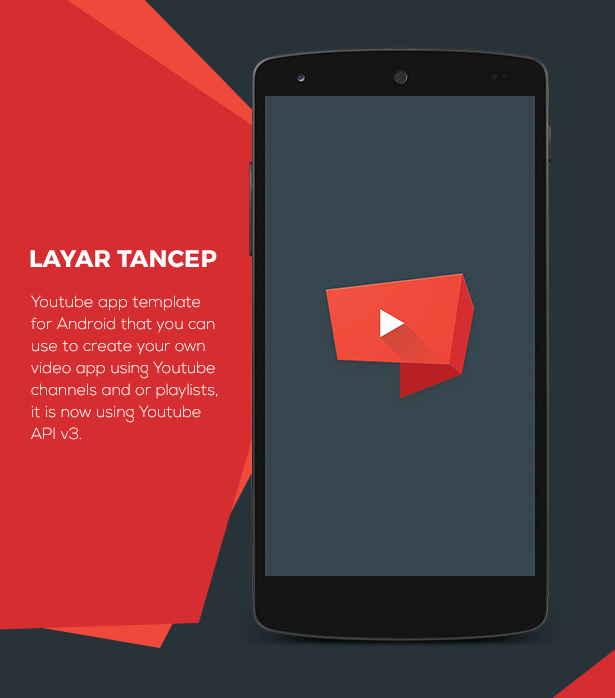 Layar Tancep: Youtube App for Android | Templates - 1