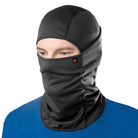 Le Gear Face Mask Pro + for Bike, Ski, Cycling, Running, Hiking - Protects from Wind, Sun, Dust - 4 Way Stretch - # 1 Rated Face Protection Mask (Black)