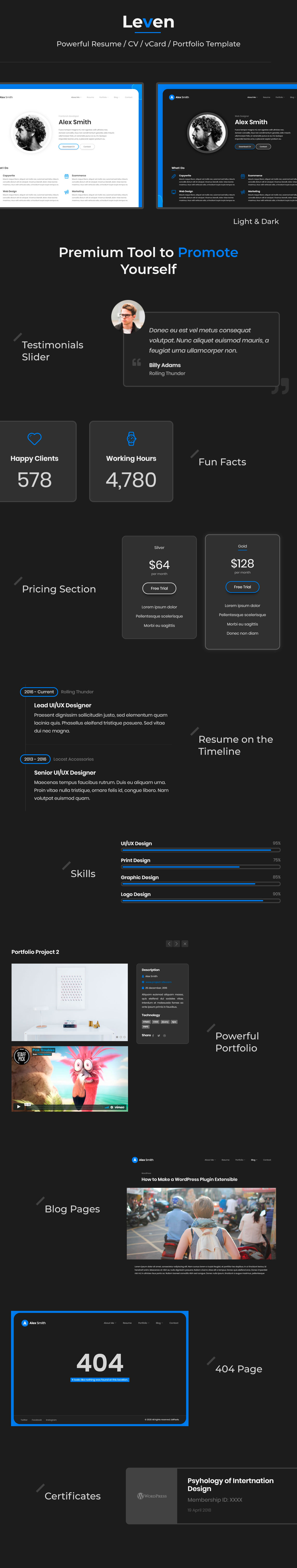 Leven - Resume CV Template - 3