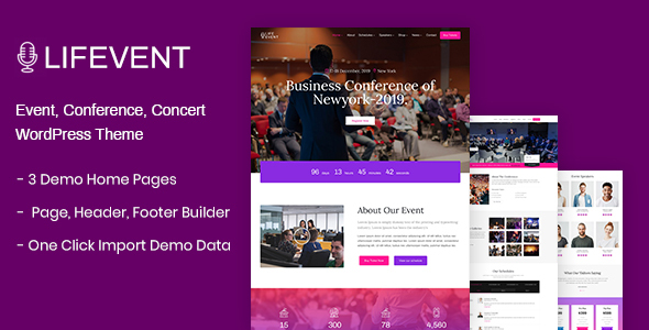 Lifevent - Event WordPress Theme