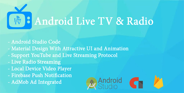 Live TV App With Radio Streaming and Local Video Player