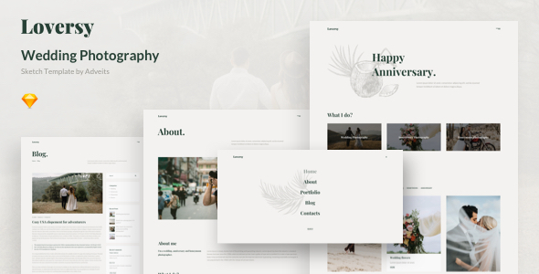 Loversy - Wedding Photography Sketch Template