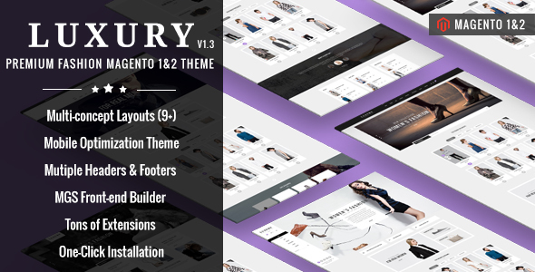 Luxury - Premium Fashion Magento Theme