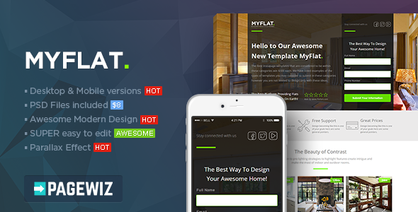 MYFLAT - Real Estate Pagewiz Template