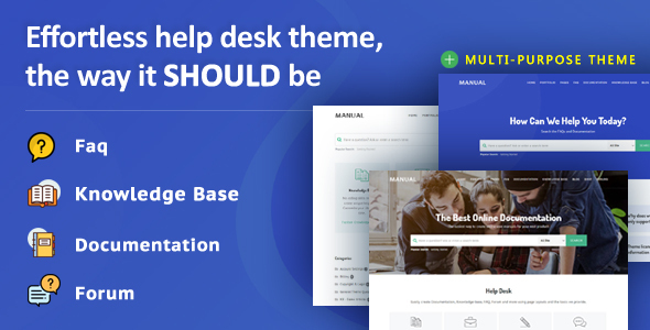 Manual - Multi-Purpose Online Documentation, Knowledge Base & Creative WordPress Theme