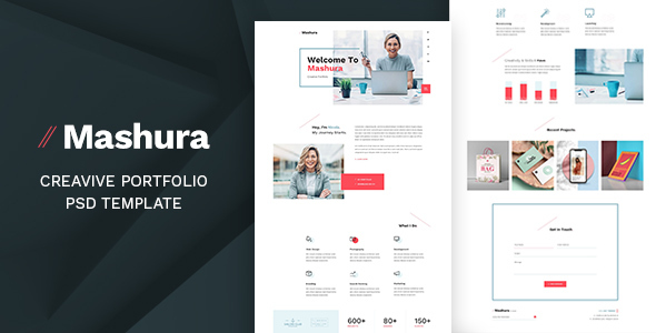 Mashura - Personal Portfolio PSD