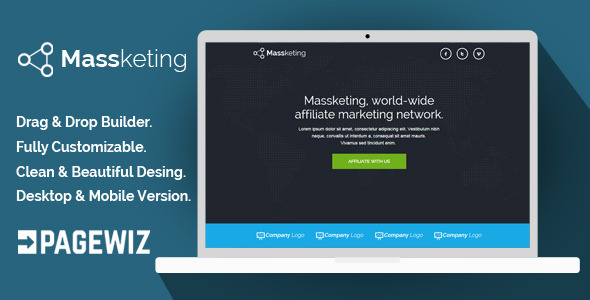 Massketing - Pagewiz Landing Page Template