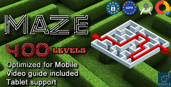 Maze 400 (Admob + GDPR + Android Studio)