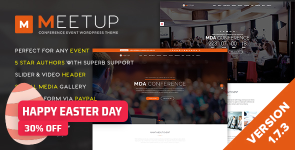 Meetup - Conference Event WordPress Theme