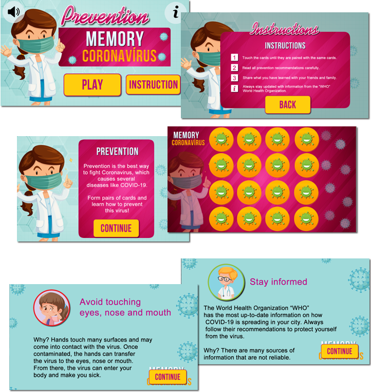 Memory Coronavirus - HTML5 Game (CAPX) - 1