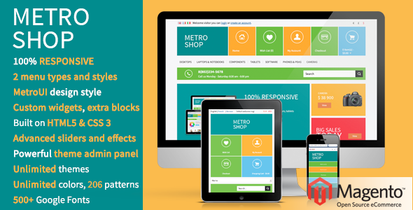 MetroShop – Responsive Magento theme!