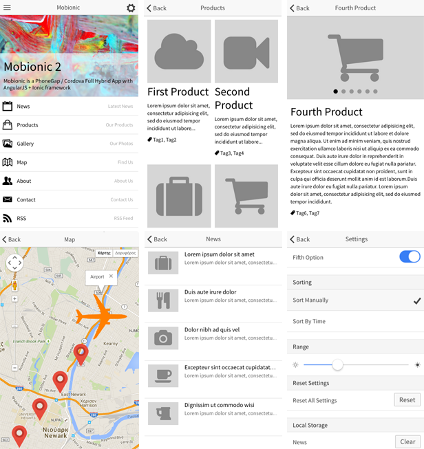Mobionic - PhoneGap / Cordova Full Hybrid App - 4