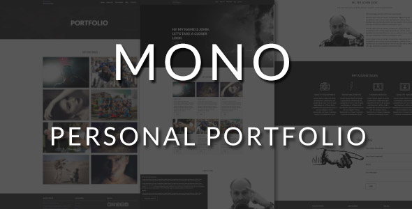 Mono - Personal portfolio Layers WP Stylekit