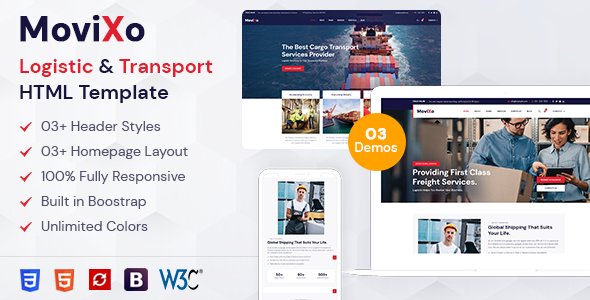 Movixo – Logistics & Transportation HTML5 Template