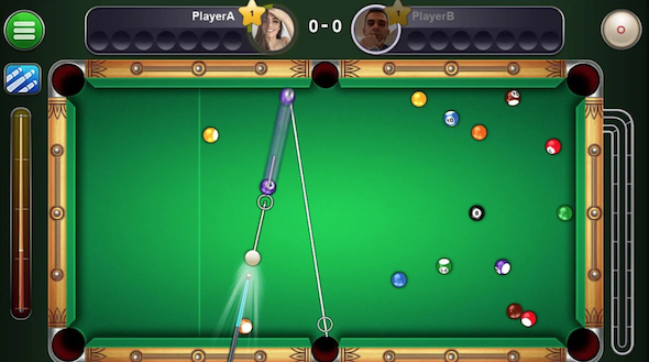 Multiplayer 8 ball pool billiards