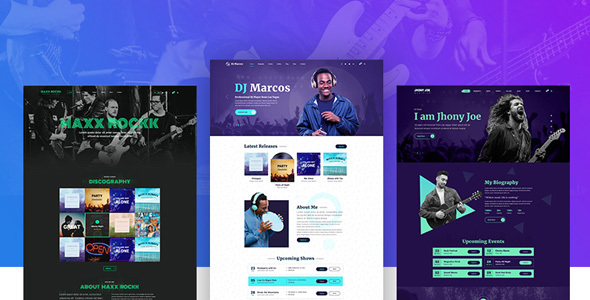 Musiziya - Musician Band WordPress Theme