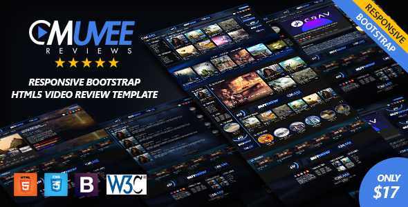 Muvee Reviews | Video/Movie Responsive HTML5 Bootstrap Template