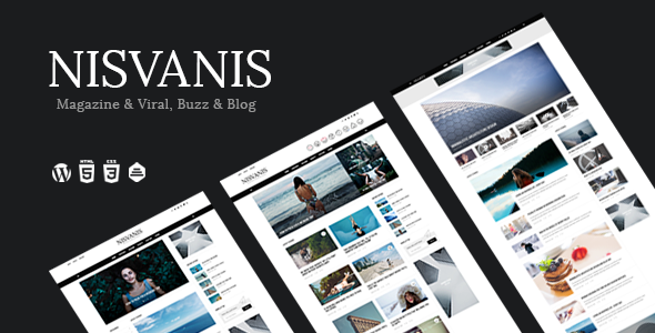 NISVANIS - 3 in 1 Magazine & Viral, Buzz & Blog Theme