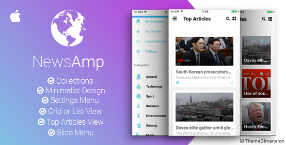 NewsAmp - Swift News Application