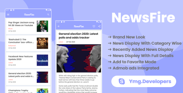 NewsFire - News App with Admin Panel