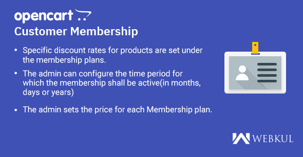 OpenCart Customer Membership