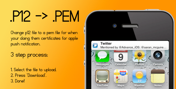.P12 to .PEM Converter (PHP)