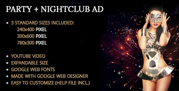 Party / Nightclub Ad Template