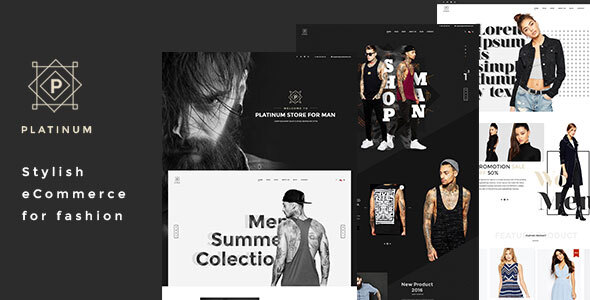 Platinum - Stylish ecommerce Sketch Template