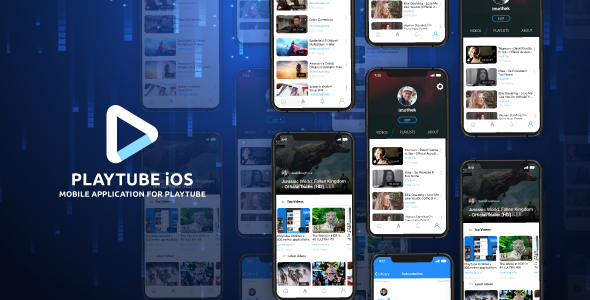 PlayTube IOS - Sharing Video Script Mobile IOS Native Application