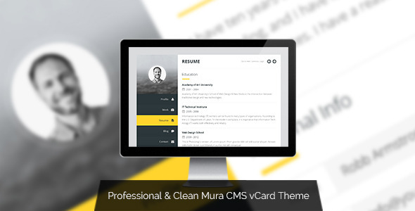 Premium vCard - Mura CMS Responsive vCard Theme