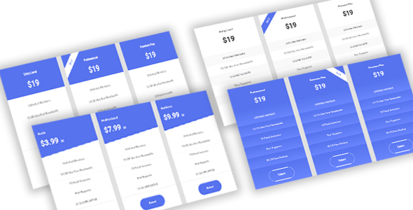 Priczx - Modern Bootstrap 4 Pricing Table