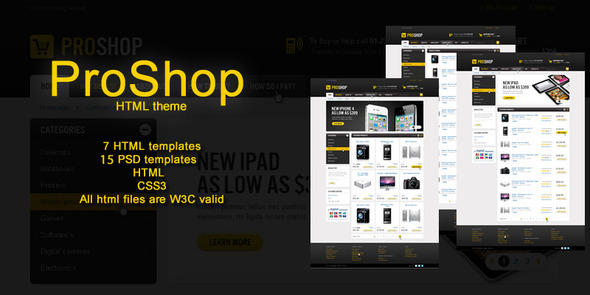 Pro Shop - HTML Theme