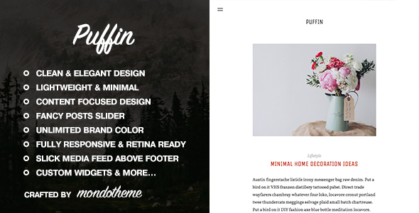 Puffin - Responsive Ghost Theme