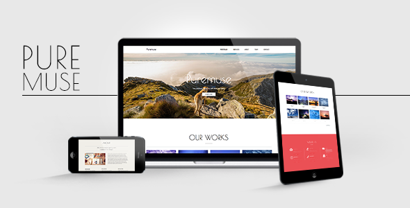 Puremuse - Clean Muse Template for Portfolios & Creatives