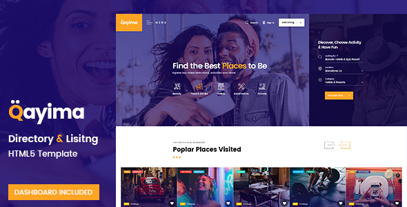 Qayima - Directory & Listing HTML5 Template