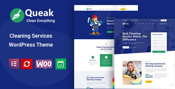 Queak - Cleaning Services WordPress Theme