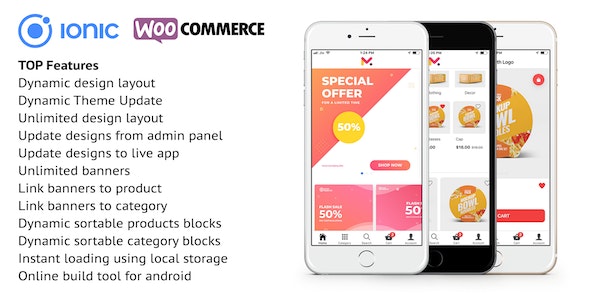 Quick Order ionic 5 mobile app for woocommerce with multivendor features