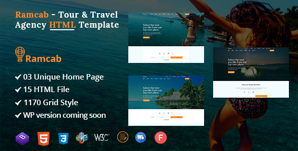 Ramcab - Tour & Travel Booking HTML5 Template