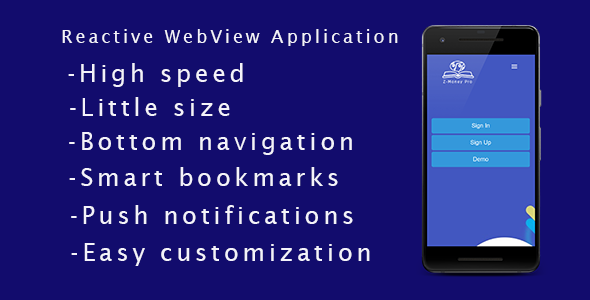 Reactive WebView Application