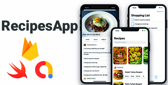 RecipesApp Full iOS Application