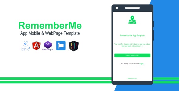 RememberMe App Mobile & Web Template