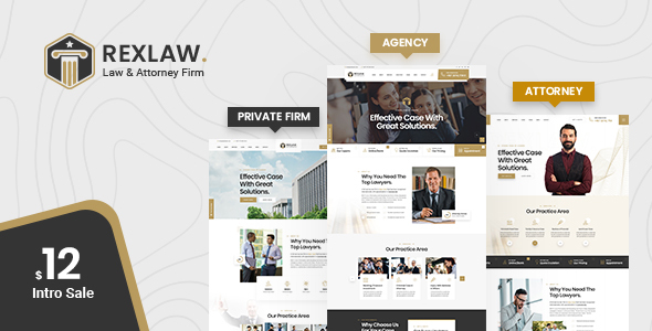 Rexlaw - Attorney HTML Template