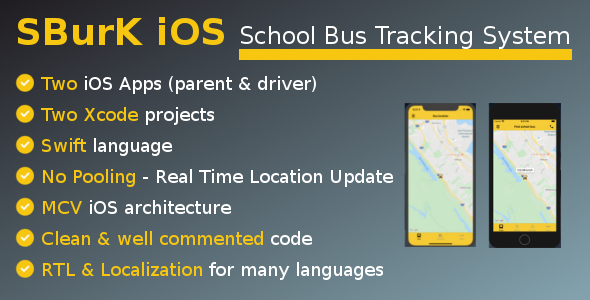 SBurK iOS - School Bus Tracker iOS apps - Two iOS Apps for parents and drivers