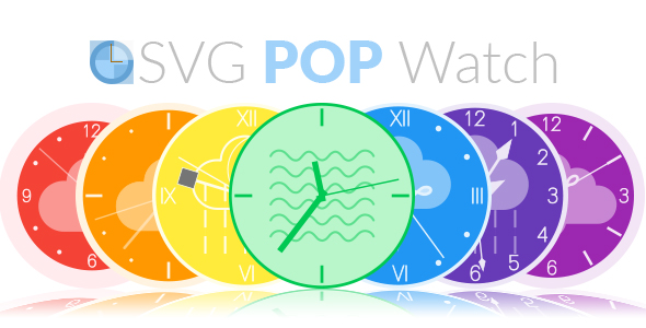 SVG POP Watch - A Responsive Animated SVG Watch Engine