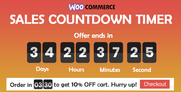 Sales Countdown Timer for WooCommerce and WordPress - Checkout Countdown