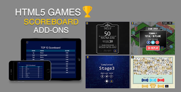 Scoreboard for HTML5 Games