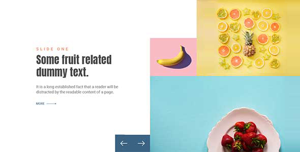 Section slider using Bootstrap 4 Carousel with CSS Customization (No additional JavaScript)