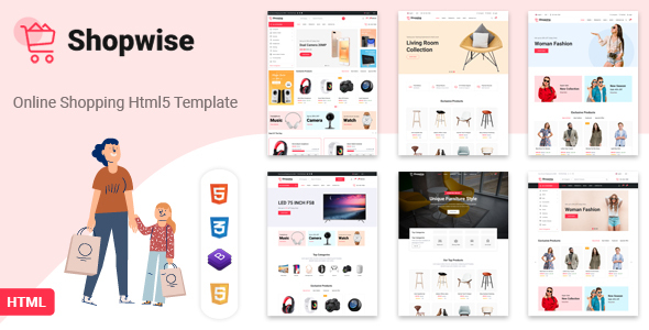 Shopwise - eCommerce Bootstrap 4 HTML Template