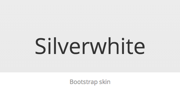 Silverwhite - Bootstrap Skin